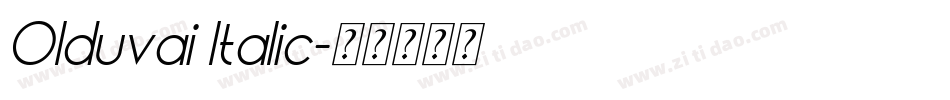 Olduvai Italic字体转换